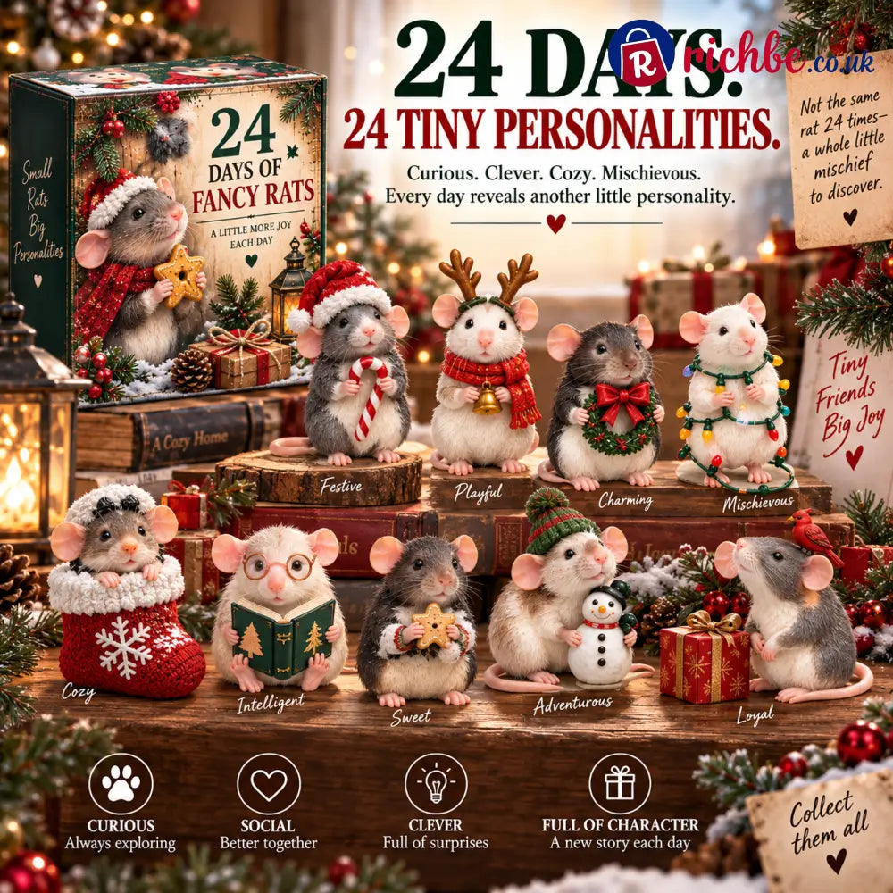 24 Days of Fancy Rats – Tiny Troublemakers Huge Hearts 🐭❤️