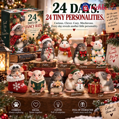 24 Days of Fancy Rats – Tiny Troublemakers Huge Hearts 🐭❤️