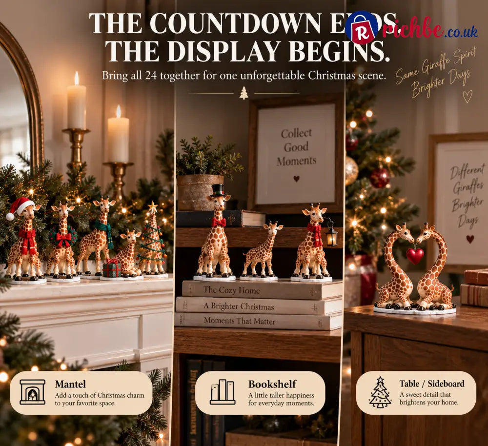 🦒🦒 24 Days of Giraffe Christmas, 24 Unique Holiday Characters