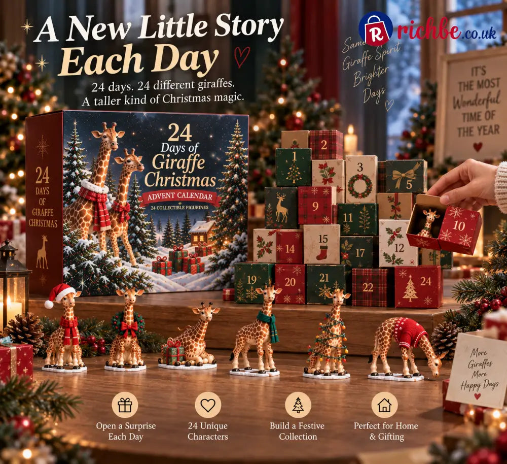 🦒 24 Days of Giraffe Christmas, 24 Unique Holiday Characters