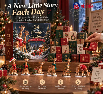 🦒 24 Days of Giraffe Christmas, 24 Unique Holiday Characters