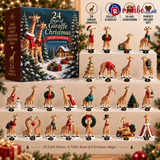 🦒🦒 24 Days of Giraffe Christmas, 24 Unique Holiday Characters