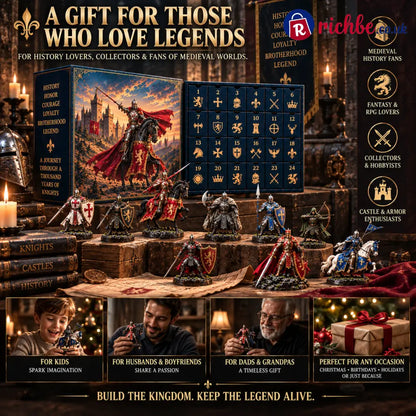 ⚔️ 24 Days of Medieval Legends – 24 Unique Knight Collectible Figures 🏰