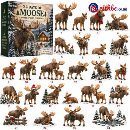 🌲24 Days of Moose – 24-Piece North Woods Christmas Collection