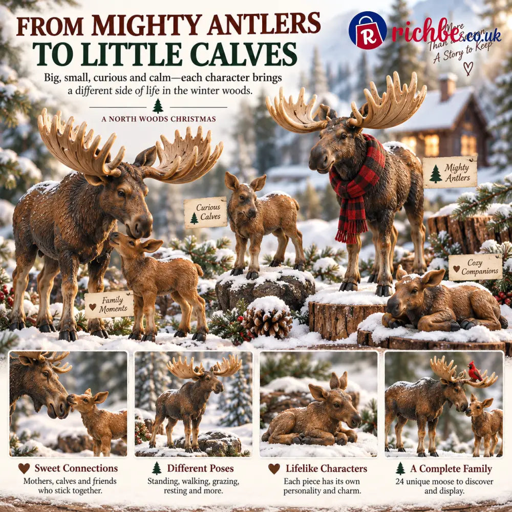 🌲24 Days of Moose – 24-Piece North Woods Christmas Collection
