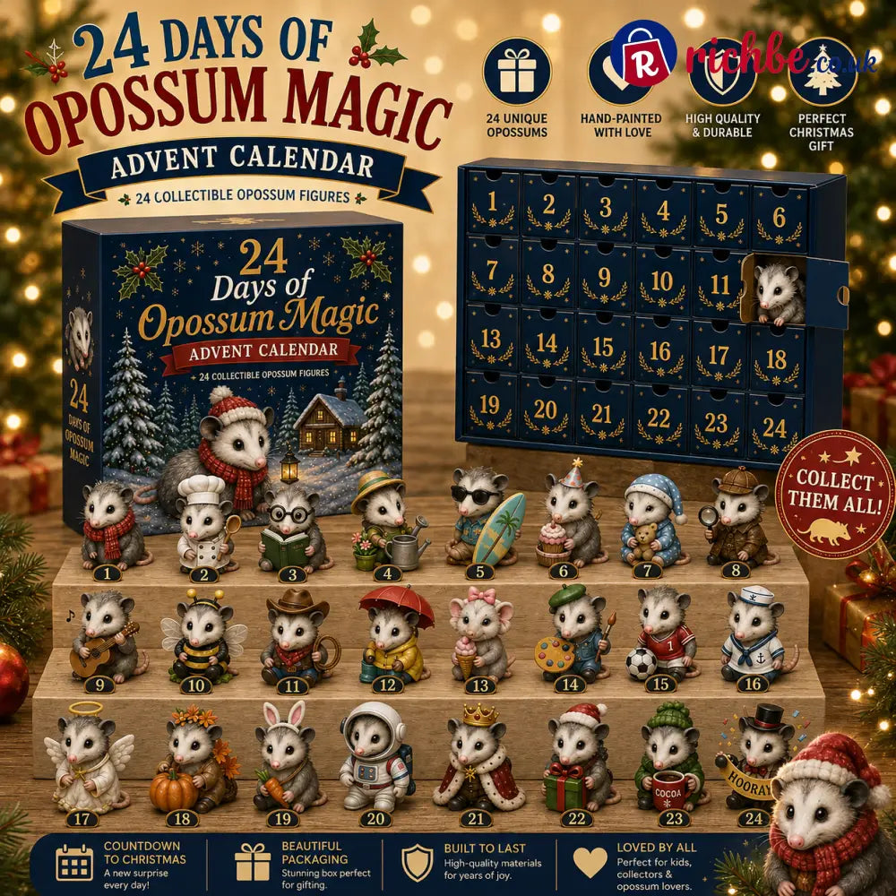 🐾 24 Days of Opossum Magic Advent Calendar – 24 Collectible Christmas Opossum Surprises