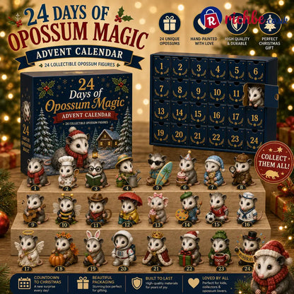 🐾 24 Days of Opossum Magic Advent Calendar – 24 Collectible Christmas Opossum Surprises