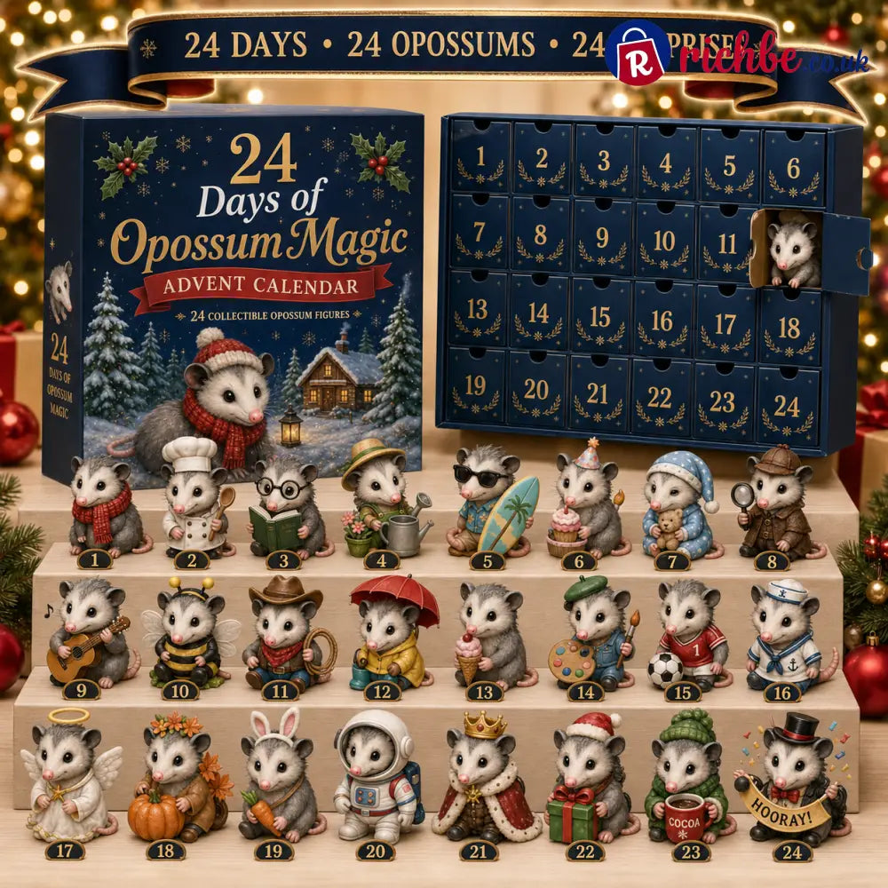 🐾 24 Days of Opossum Magic™ Advent Calendar – 24 Collectible Christmas Opossum Surprises