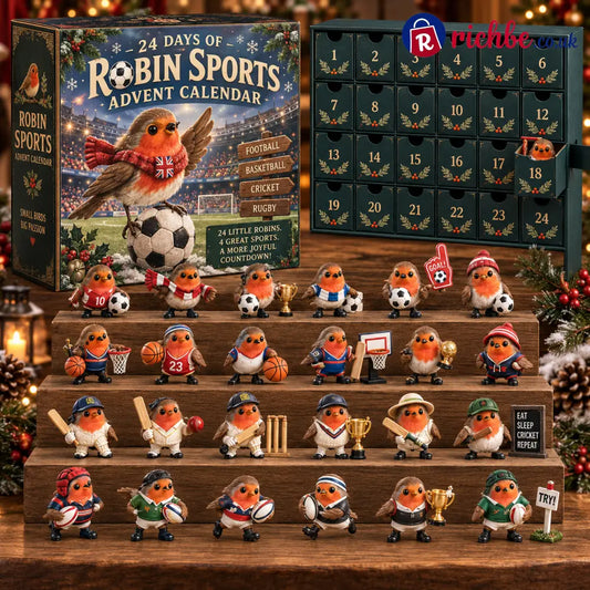 24 Days of Robin Sports Advent Calendar – 24 Football Basketball Cricket & Rugby Collectibles