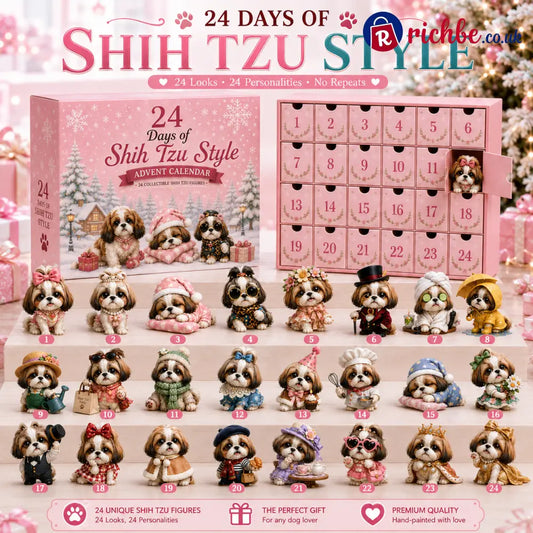 🎀24 Days of Shih Tzu Style Advent Calendar – 24 Unique Shih Tzu Collectibles ✨🐾