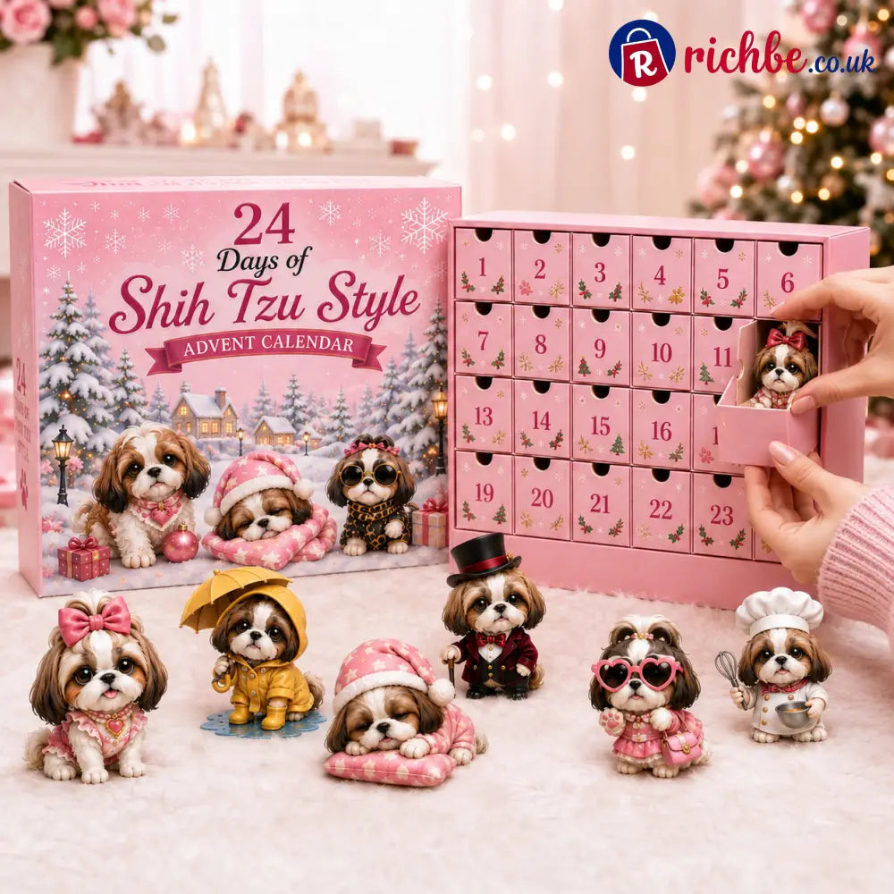 🎀24 Days of Shih Tzu Style Advent Calendar – 24 Unique Shih Tzu Collectibles ✨🐾