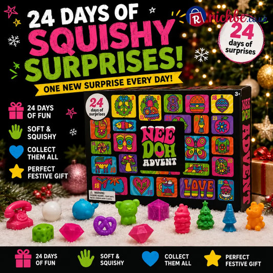 🎄 24 Days of Squishy Surprises Advent Calendar – A New Sensory Surprise Every Day!