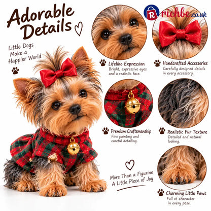 24 Days of Yorkshire Terrier – 24 Unique Yorkie Figurines | Christmas Collectible Gift Set