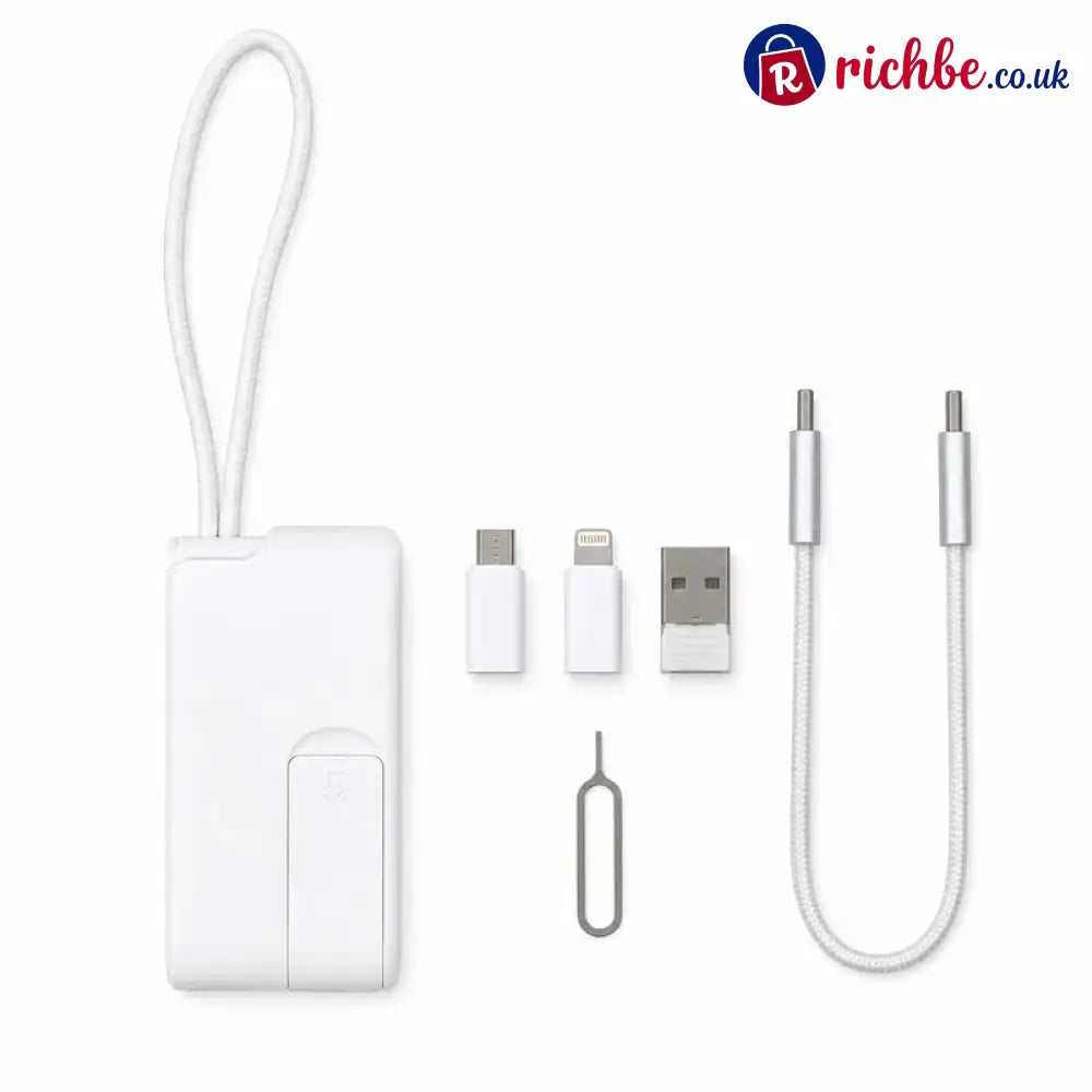 🧳 240W Pocket All-in-One Travel Tech Kit – USB-C Cable Multi-Adapters 480Mbps Data Sync SIM/TF Storage & Phone Stand 🛫✨
