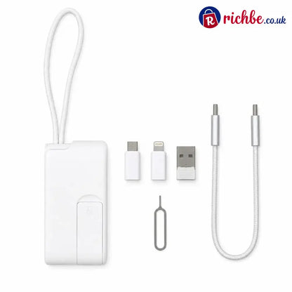 🧳 240W Pocket All-in-One Travel Tech Kit – USB-C Cable Multi-Adapters 480Mbps Data Sync SIM/TF Storage & Phone Stand 🛫✨