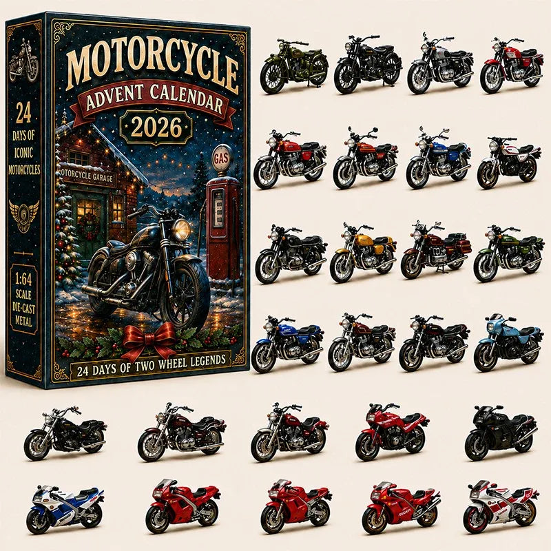 🔥😍🏍️🎄 Motorcycle Advent Calendar 2026 – 24 Days of Two-Wheel Legends 🎁🔥