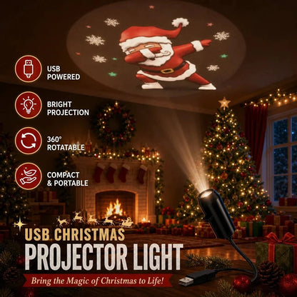 🔥 Christmas Best-Seller! Plug & Play HD Christmas Projector – 6/10 Festive Scenes | 50% OFF 🎄🎅