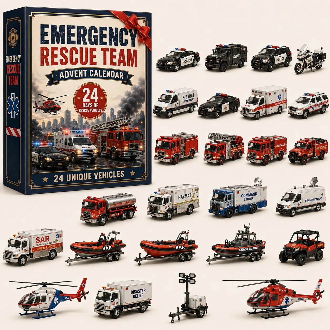 🚚 🎁Build the Fleet Collection 24-Day Vehicle Advent Calendar Series | ✨A New Adventure Every Morning