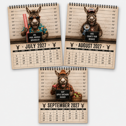 🦝🚨 Raccoon Crime Syndicate 2027 Calendar – 12 Months of Trash, Trouble & Tiny Criminals 😂