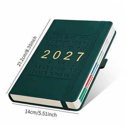 📅  📓 2027 Calendar Notebook – A5, one day per sheet, date-marked – Ideal for daily logs & future reference ✨