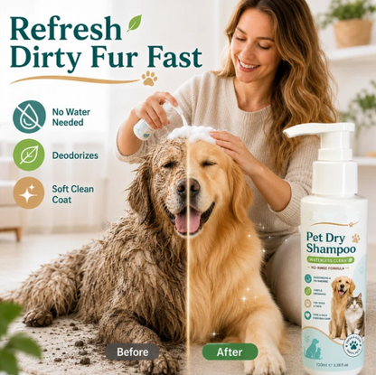 Rinse-Free Pet Shampoo Mousse