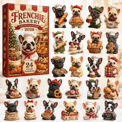 CHRISMAST KICKOFF 48% OFF - 2026 Bulldog Travel Blind Box - 24-Day Festive Countdown, Acrylic Charms Blind Box - Gift For Dog Lovers