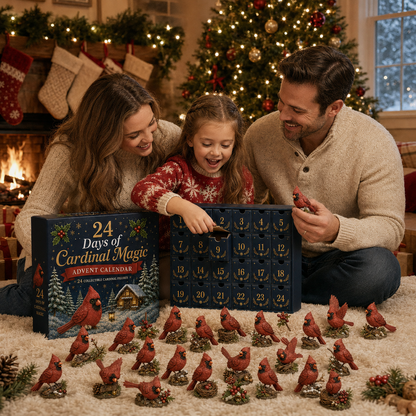 🐦 24 Days of Cardinal Magic Advent Calendar – 24 Collectible Christmas Cardinal Surprises
