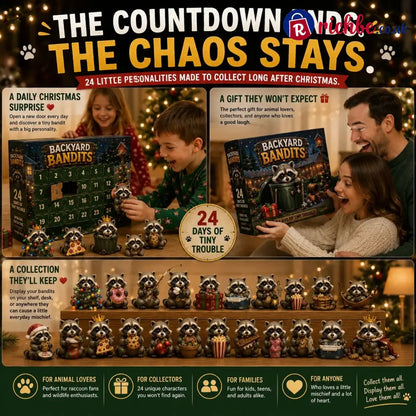 🦝2D Backyard Bandits Advent Calendar – 24 Days of Tiny Trouble - Hot Sales🔥🔥