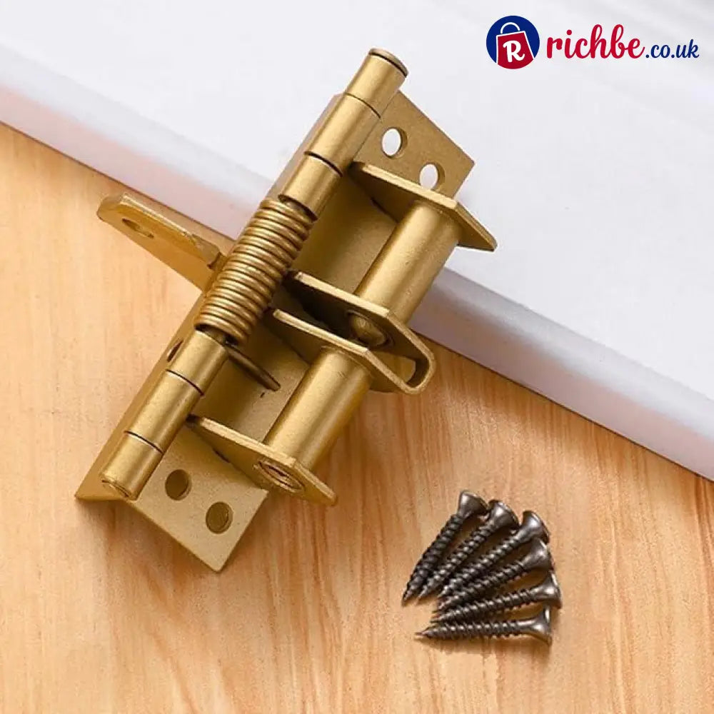 3 in 1 Automatically Door Hinge Lock - Gold
