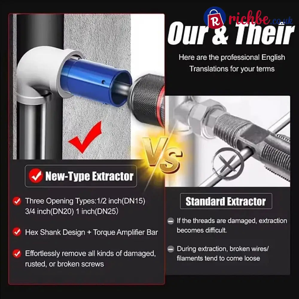 3-in-1 Pipe & Valve Extractor 🔧 - Tools & Gadgets