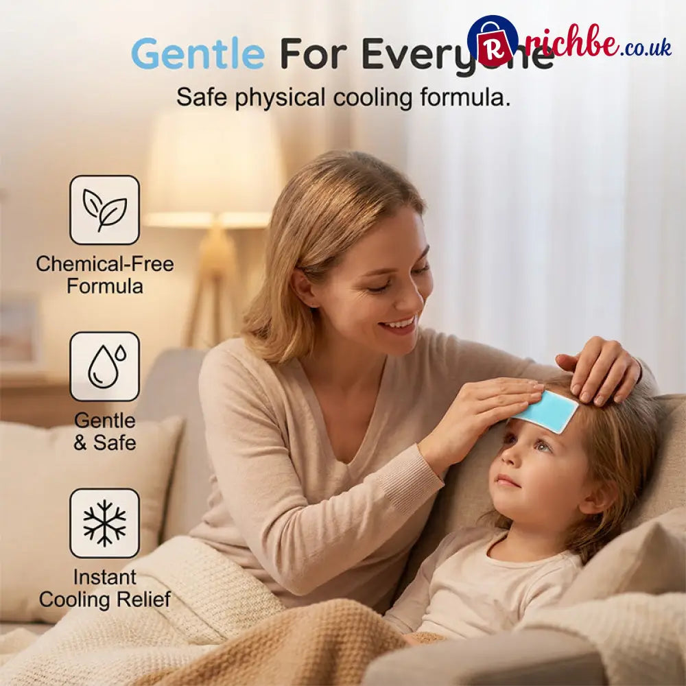 ❄️ 30% OFF NOW! 🥳 Skin-Friendly Instant Cooling Relief Patches – Gentle & refreshing – Soothes sunburn fevers or muscle