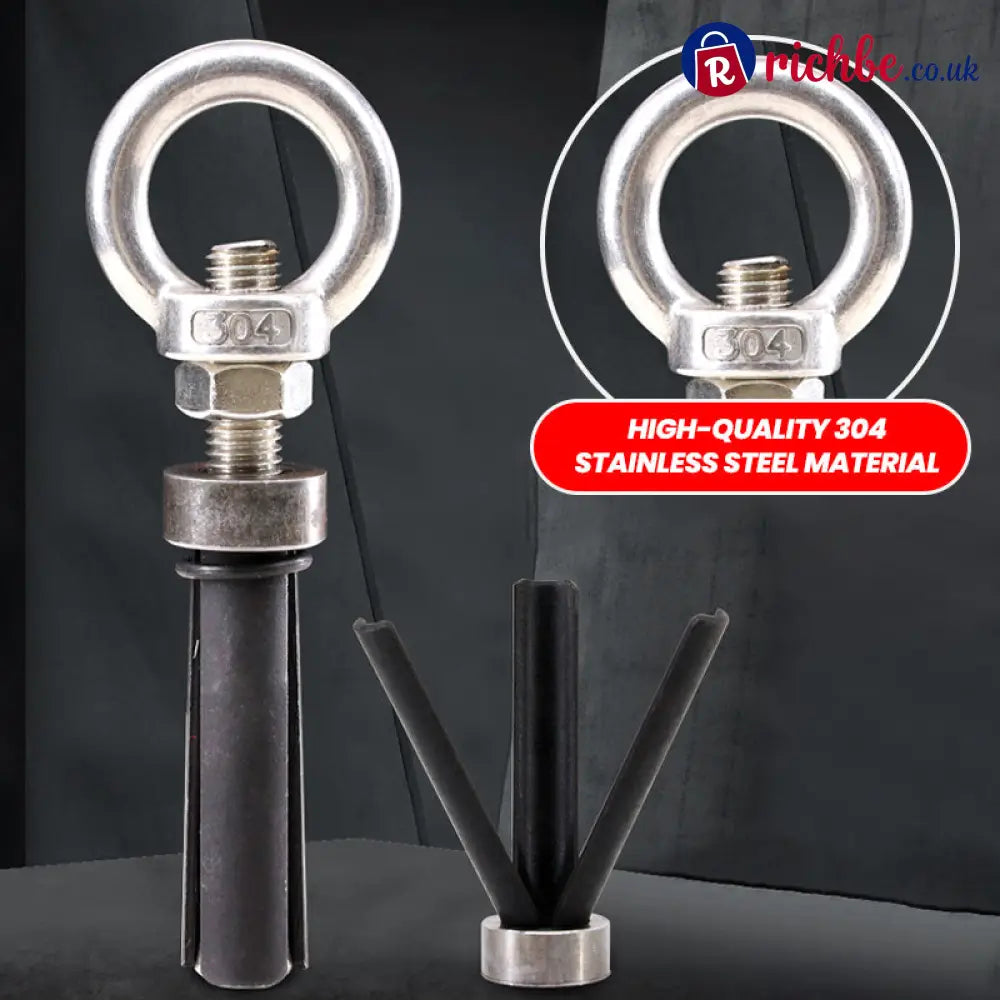🔩 304 Stainless Steel Eye Bolt Expansion Anchor – Closed Eye Ring Concrete & Brick - Tools & Gadgets