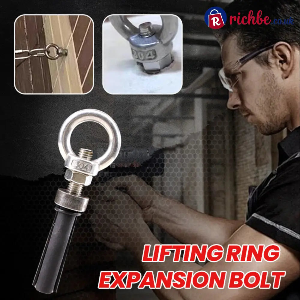🔩 304 Stainless Steel Eye Bolt Expansion Anchor – Closed Eye Ring Concrete & Brick - Tools & Gadgets