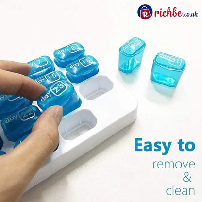 💪31-Day Detachable Monthly Pill Organizer