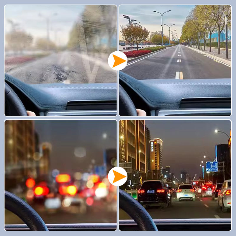 ✨🔥Car Glass Oil Film Stain Removal Cleaner