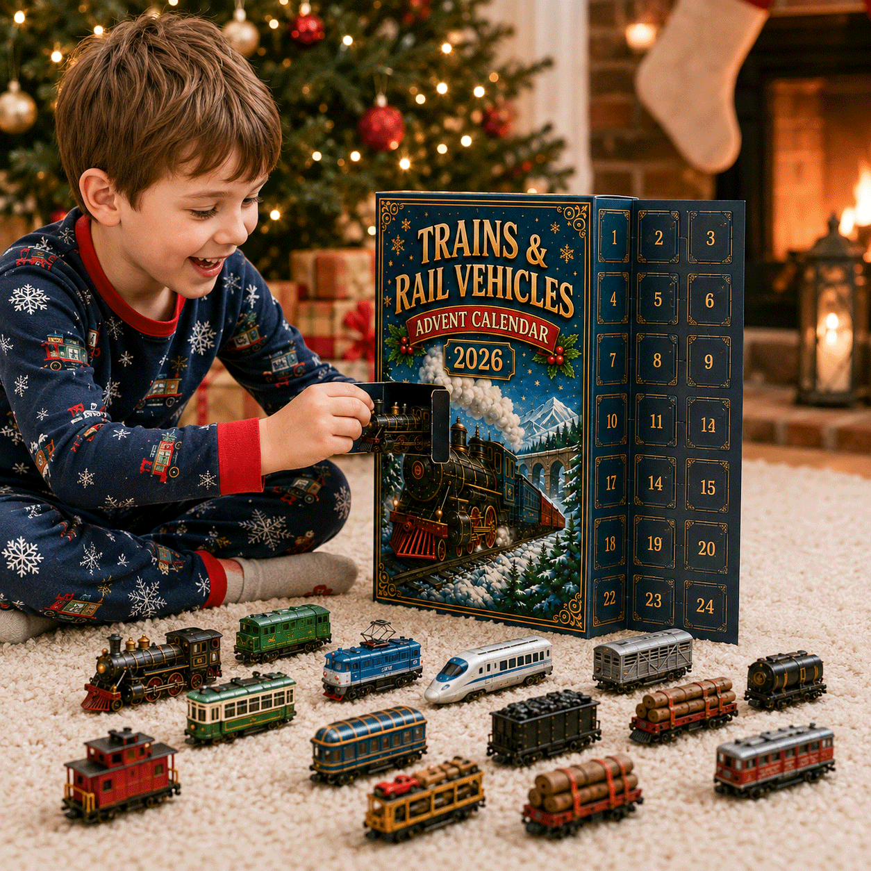 Trains & Rail Vehicles Advent Calendar 2026 – 24 Railway Surprises