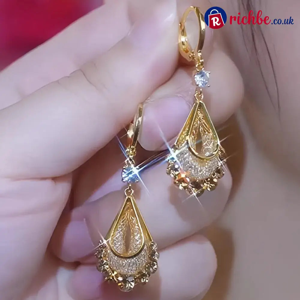 📢📢33% OFF!! ⏰Women’s Gold-Plated Teardrop Earrings - ✨Gold #01 / 🛍️ Buy 1 – Try it - Clothing & Accessories