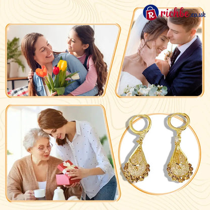 📢📢33% OFF!! ⏰Women’s Gold-Plated Teardrop Earrings - Clothing & Accessories