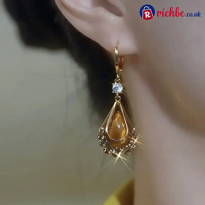 📢📢33% OFF!! ⏰Women’s Gold-Plated Teardrop Earrings - Clothing & Accessories
