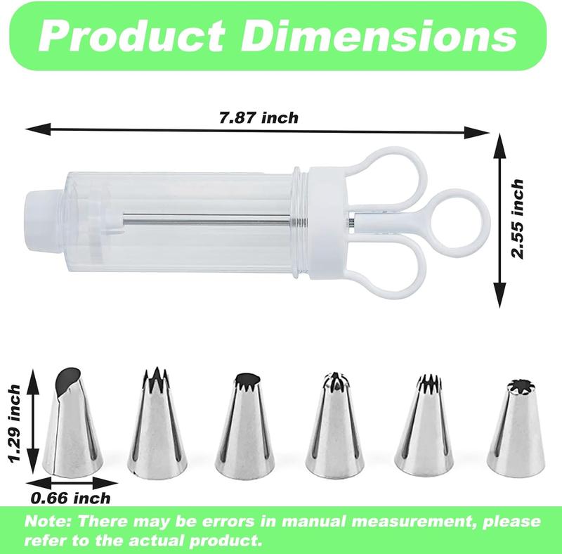 ⏳ Last Day Special Price £10.99! ⏰Stainless Steel Cake Decorating Gun Kit – Complete Frosting Piping Set with 18 Tips & Nozzles – Decorate Inside & Out ✨