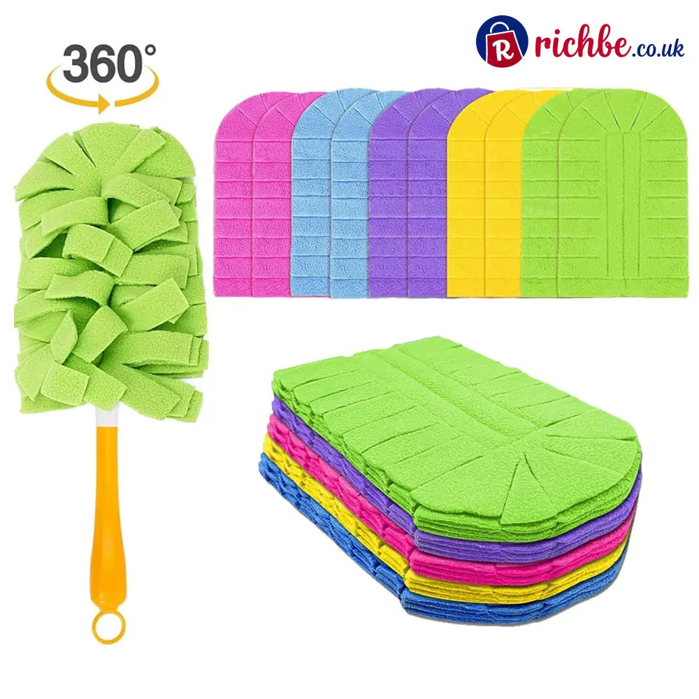 ✨ 360° Electrostatic Duster Refills, The Sustainable Choice for a Dust-Free Home - 1 Handle + 10 Refills (⭐️Best Value)