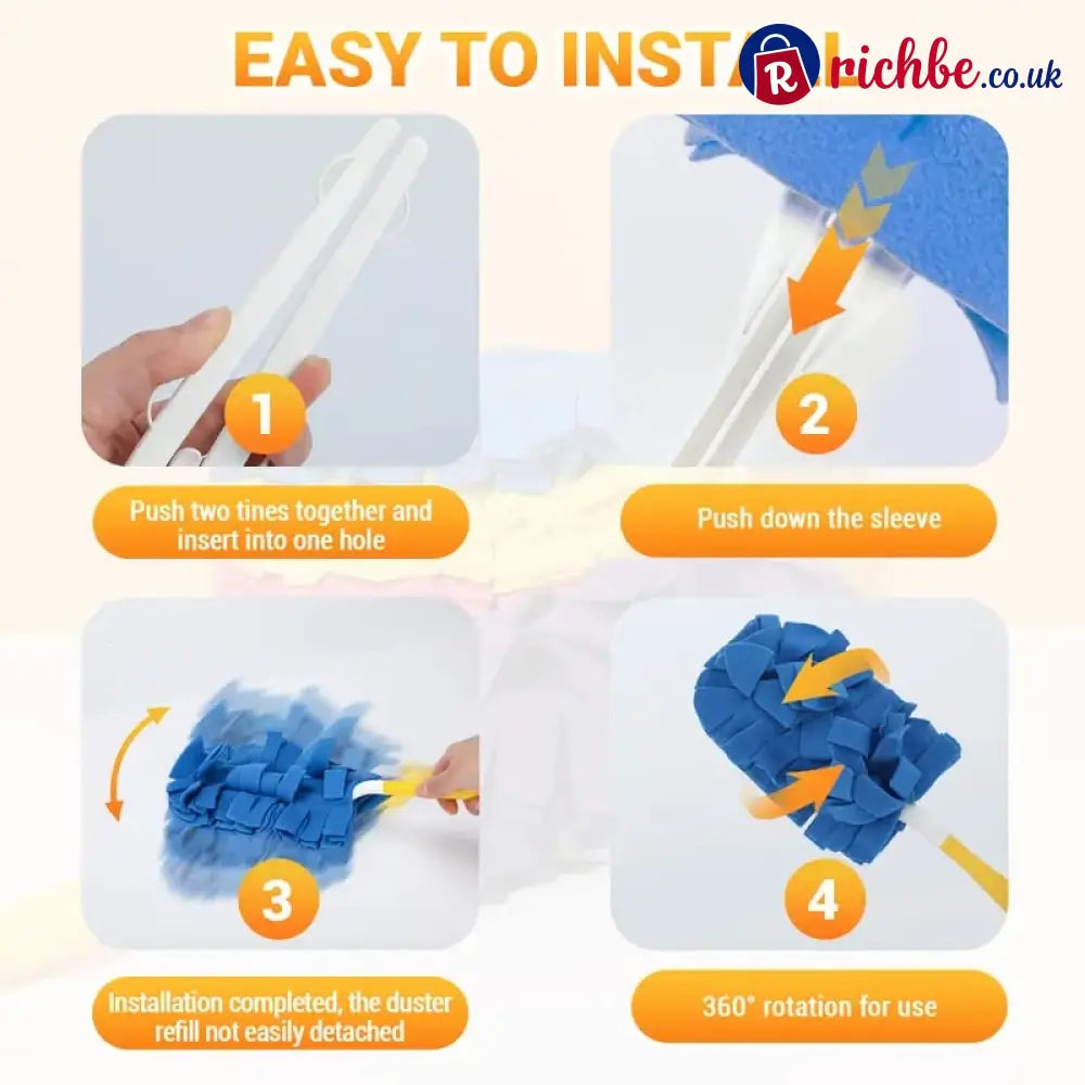 ✨ 360° Electrostatic Duster Refills, The Sustainable Choice for a Dust-Free Home