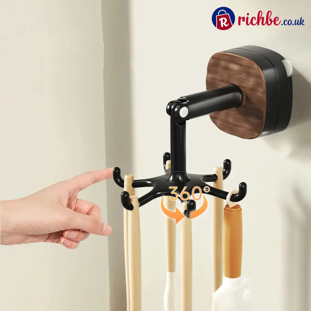 360° Rotating Duty Hooks Kitchen Utensil Holder - Hot Sale