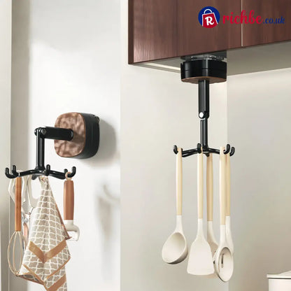 360° Rotating Duty Hooks Kitchen Utensil Holder - Hot Sale