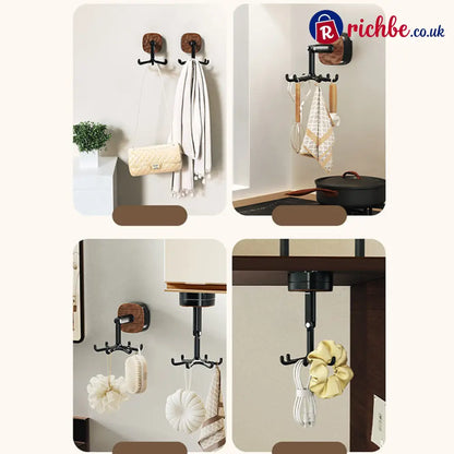 360° Rotating Duty Hooks Kitchen Utensil Holder - Hot Sale