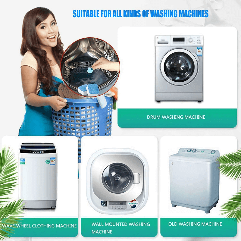 💐49% OFF! 🔥50K+ sold！Washing Machine Cleaner – Fast action, no rinse, for all machine types 🌀⏱️【Exceptional Price】