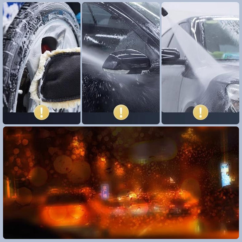 ✨🔥Car Glass Oil Film Stain Removal Cleaner