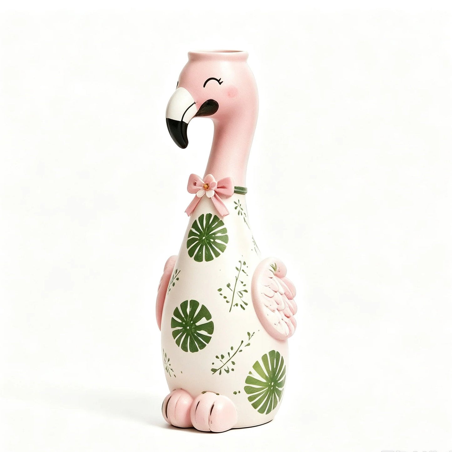 🦩Cute Flamingo Decorative Vase 🌸 5 Styles Resin Figurine Vase Tabletop Centerpiece Indoor Home Shelf Decor Gift
