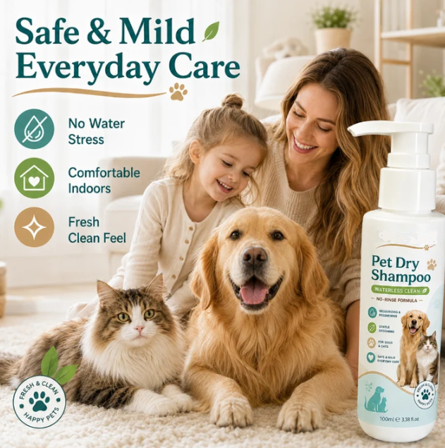 Rinse-Free Pet Shampoo Mousse