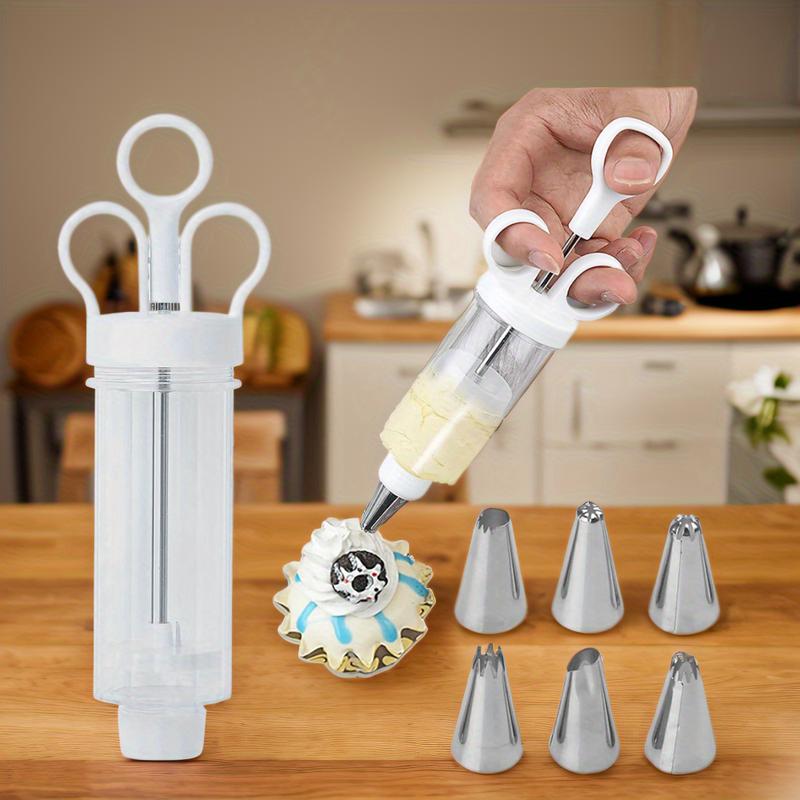 ⏳ Last Day Special Price £10.99! ⏰Stainless Steel Cake Decorating Gun Kit – Complete Frosting Piping Set with 18 Tips & Nozzles – Decorate Inside & Out ✨